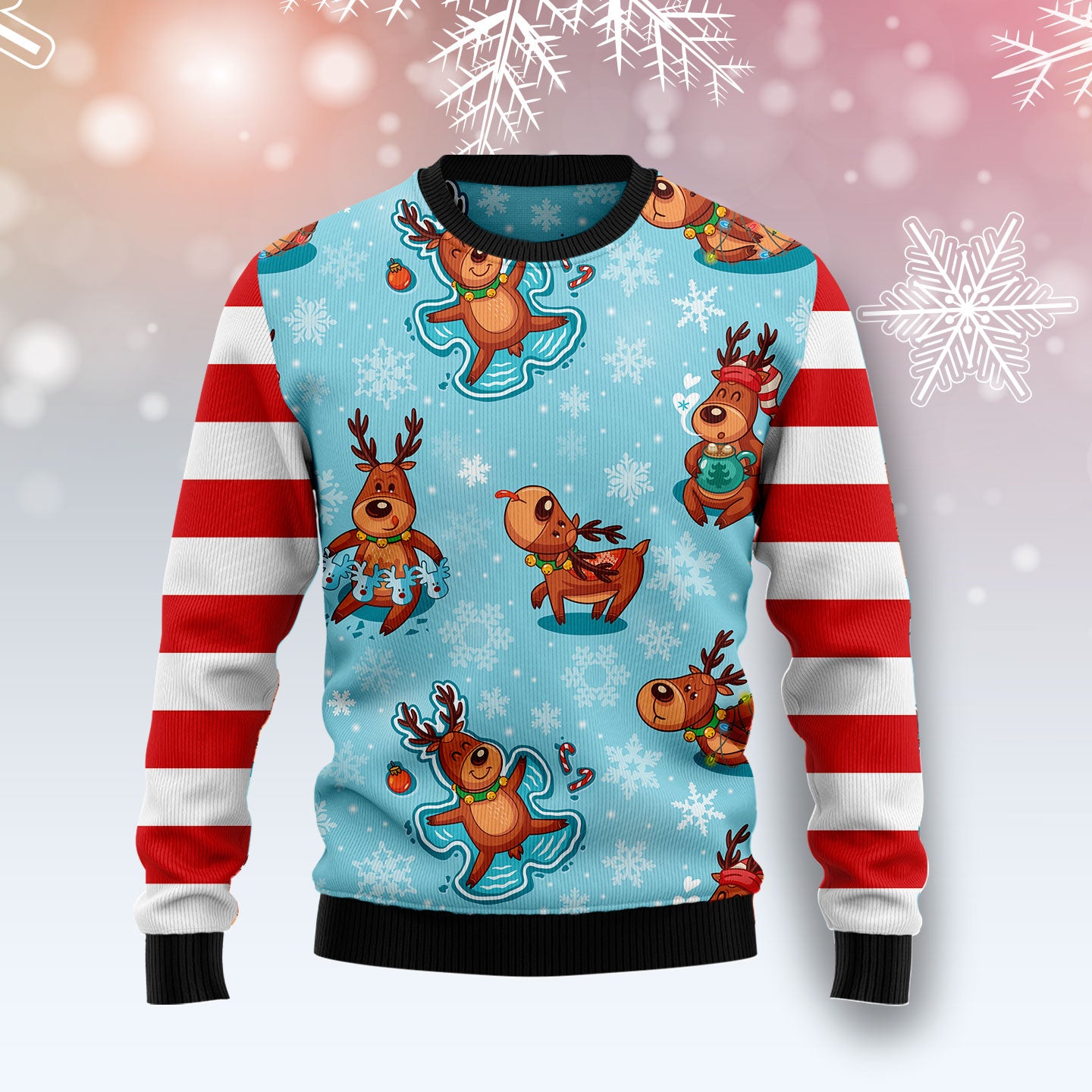 Reindeer Cute T2310 Ugly Christmas Sweater