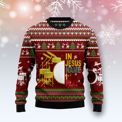 Drum I Play T2310 Ugly Christmas Sweater