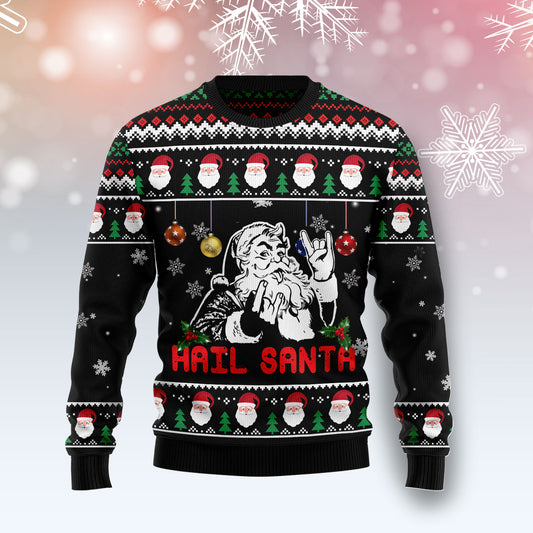 Hail Santa HZ120911 Ugly Christmas Sweater