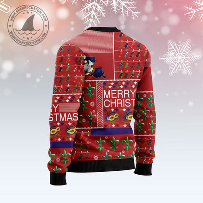 Louisiana Merry Christmas T2110 Ugly Christmas Sweater