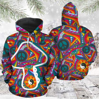 Hippie Mushroom HZ121601 unisex womens & mens, couples matching, friends, funny family sublimation 3D hoodie christmas holiday gifts (plus size available)