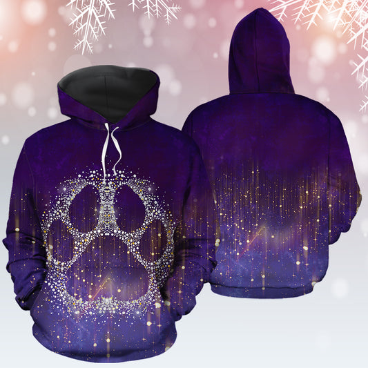 Paw Snowflake T2910 - All Over Print Unisex Hoodie