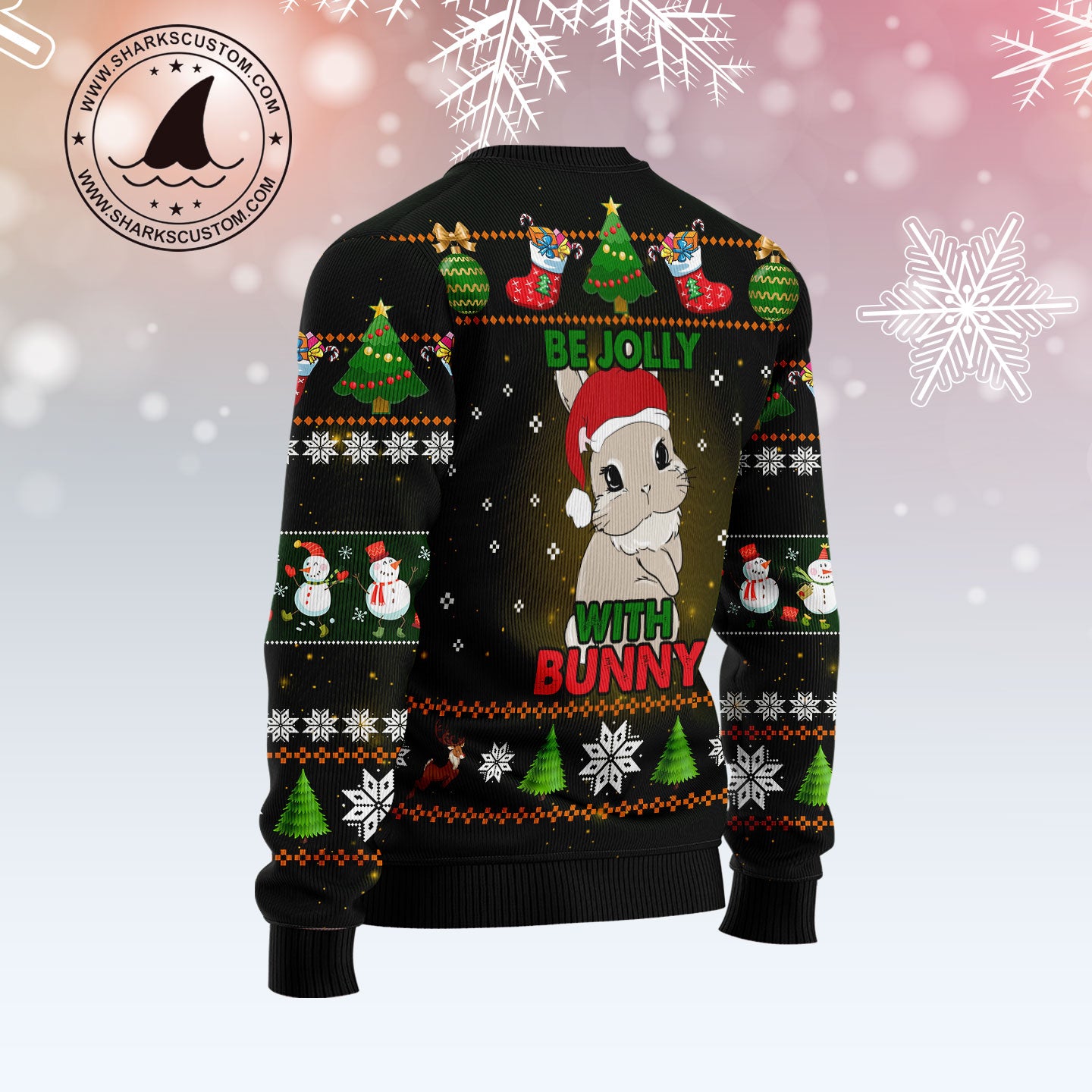 Rabbit Be Jolly TY1811 Ugly Christmas Sweater