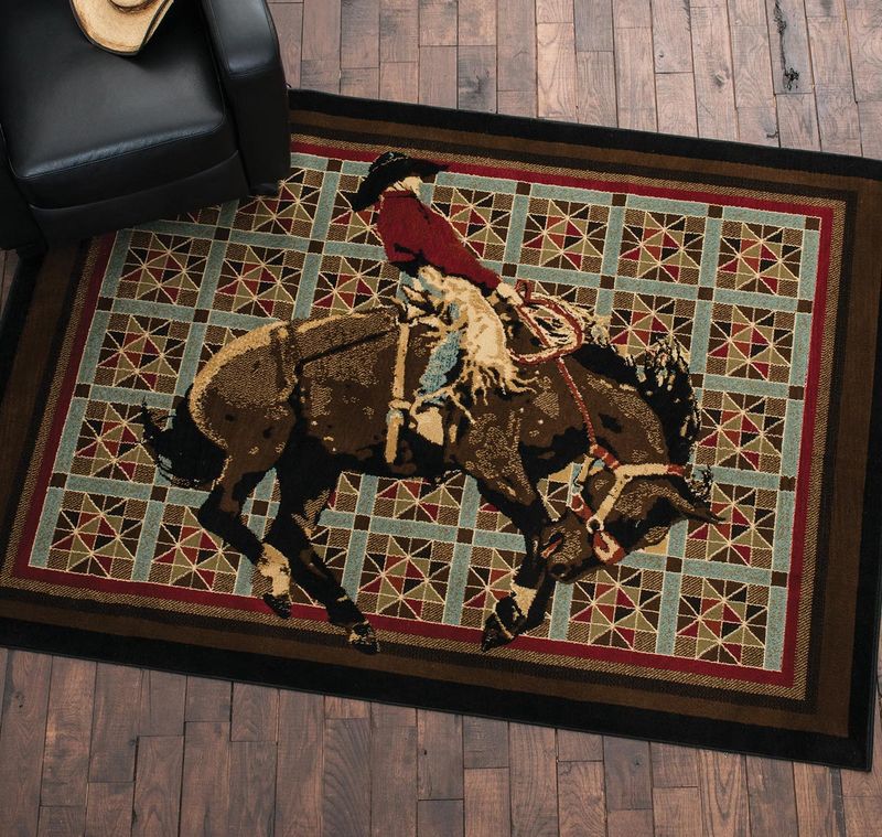 Love Western Rodeo Rectangle Rug