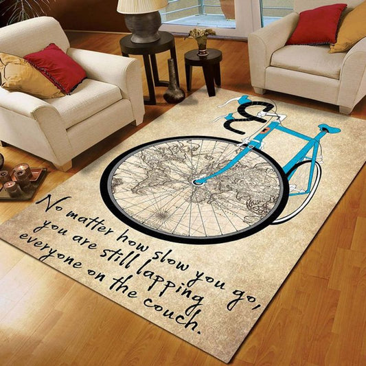 Go On An Adventure, Cycling Rectangle Rug 26