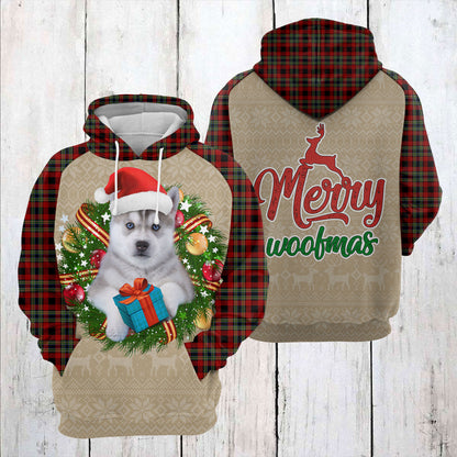 Siberian Husky Christmas Awesome TY1811 - All Over Print Unisex Hoodie