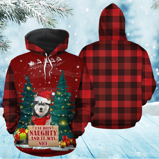 Siberian Husky Naughty TY0312 unisex womens & mens, couples matching, friends, funny family sublimation 3D hoodie christmas holiday gifts (plus size available)