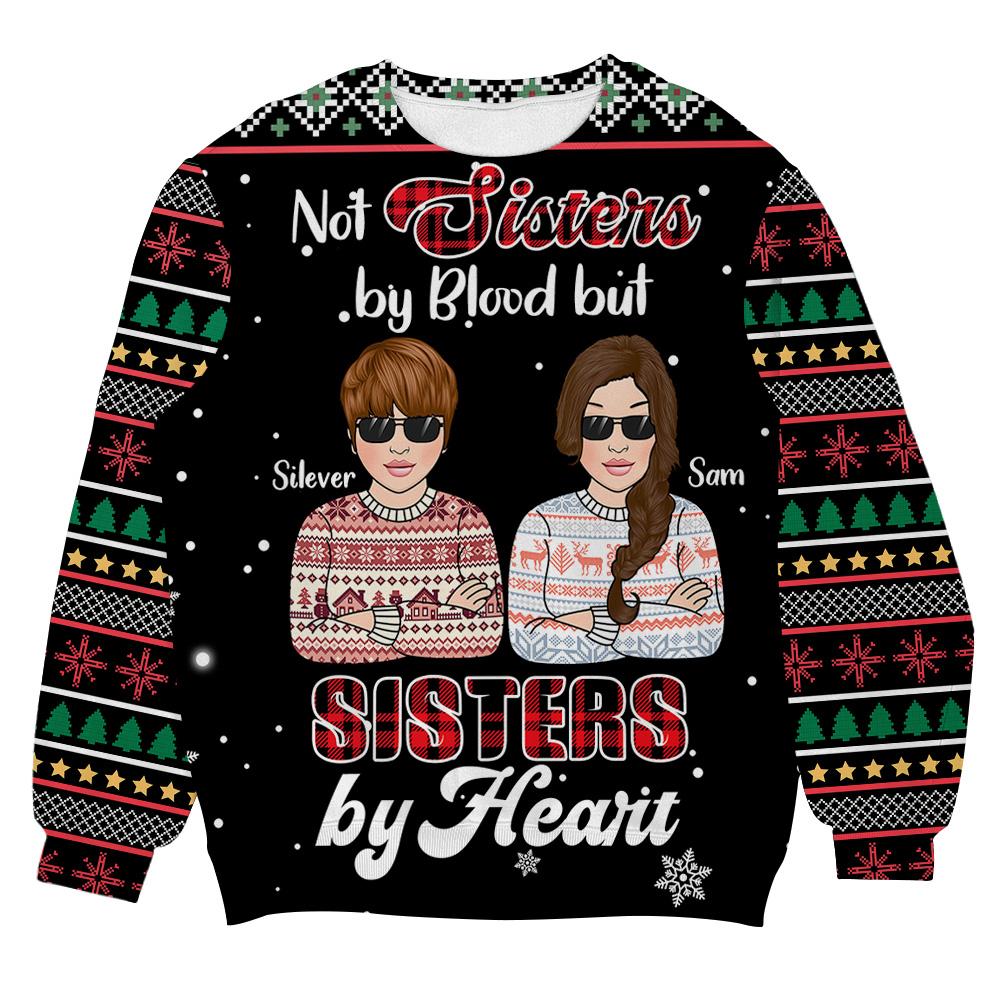 Sister By Heart Personalizedwitch Personalized Christmas Sweater