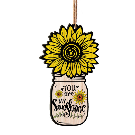 You Are My Sunshine Personalizedwitch Printed Wood Christmas Ornament