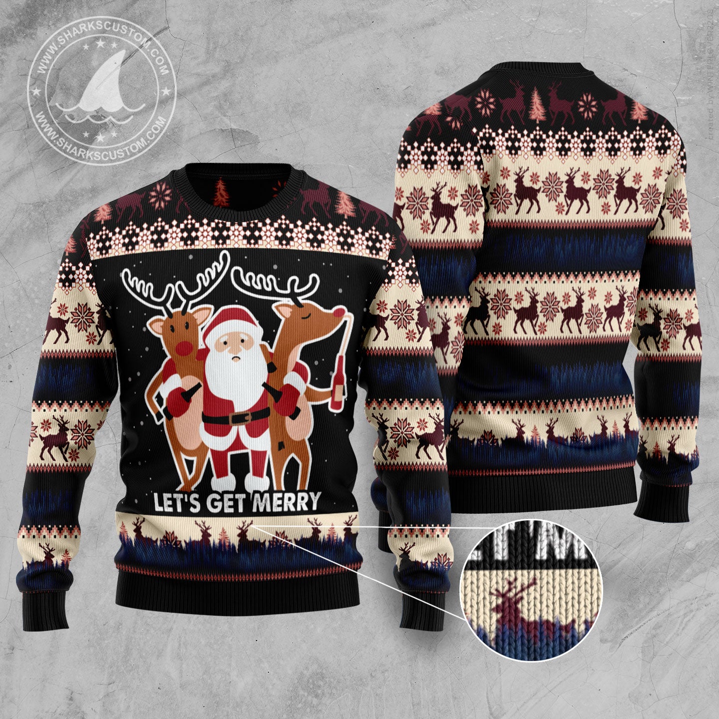 Let‘s Get Merry TY1011 Ugly Christmas Sweater