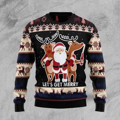 Let‘s Get Merry TY1011 Ugly Christmas Sweater