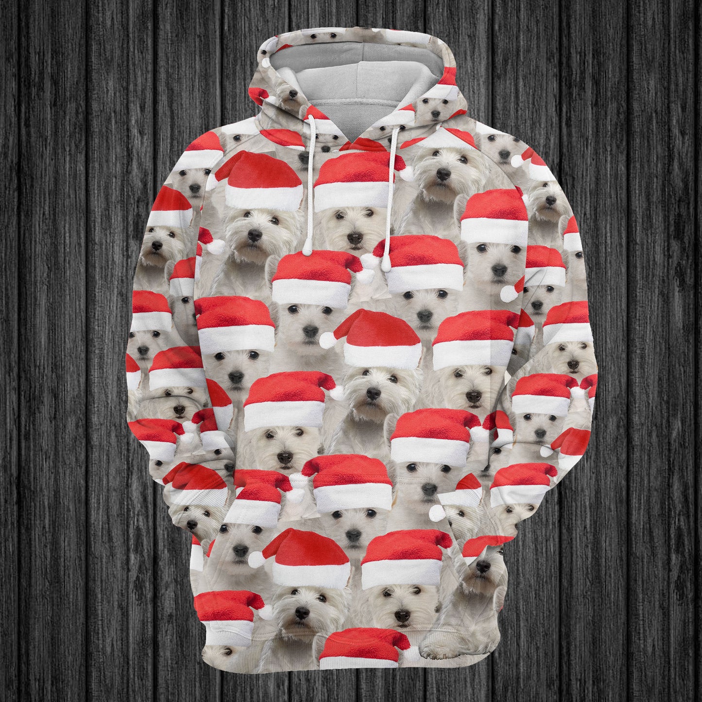 West Highland White Terrier Christmas Group TY1311 - All Over Print Unisex Hoodie