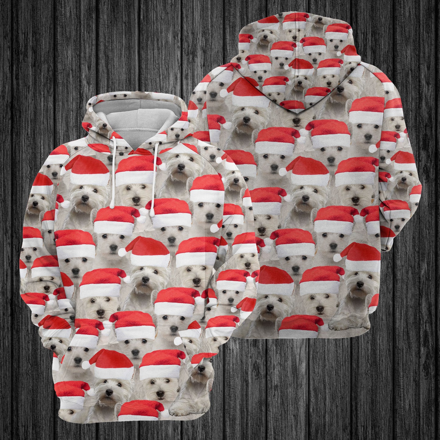 West Highland White Terrier Christmas Group TY1311 - All Over Print Unisex Hoodie